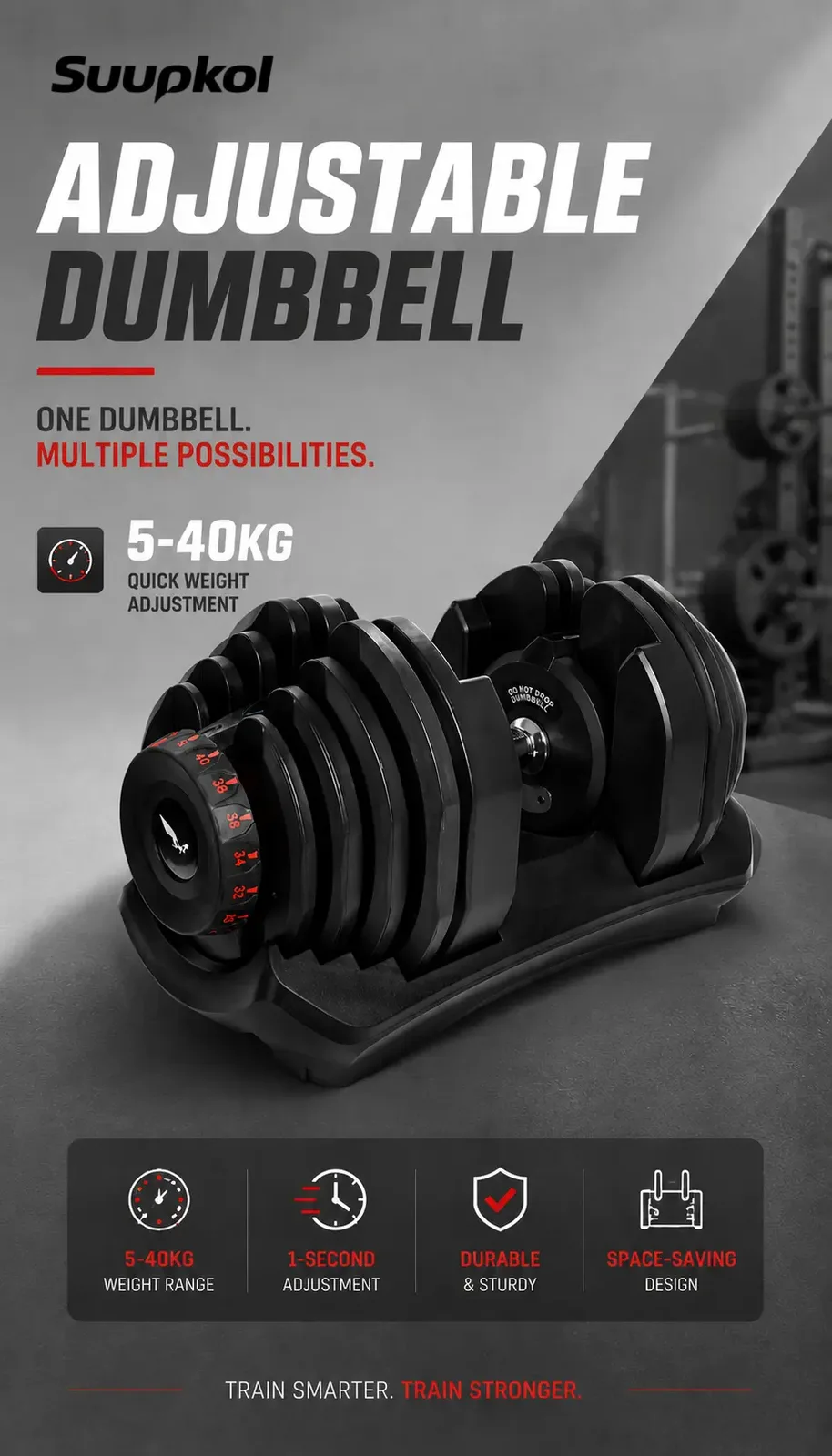 5–40KG Adjustable Dumbbell