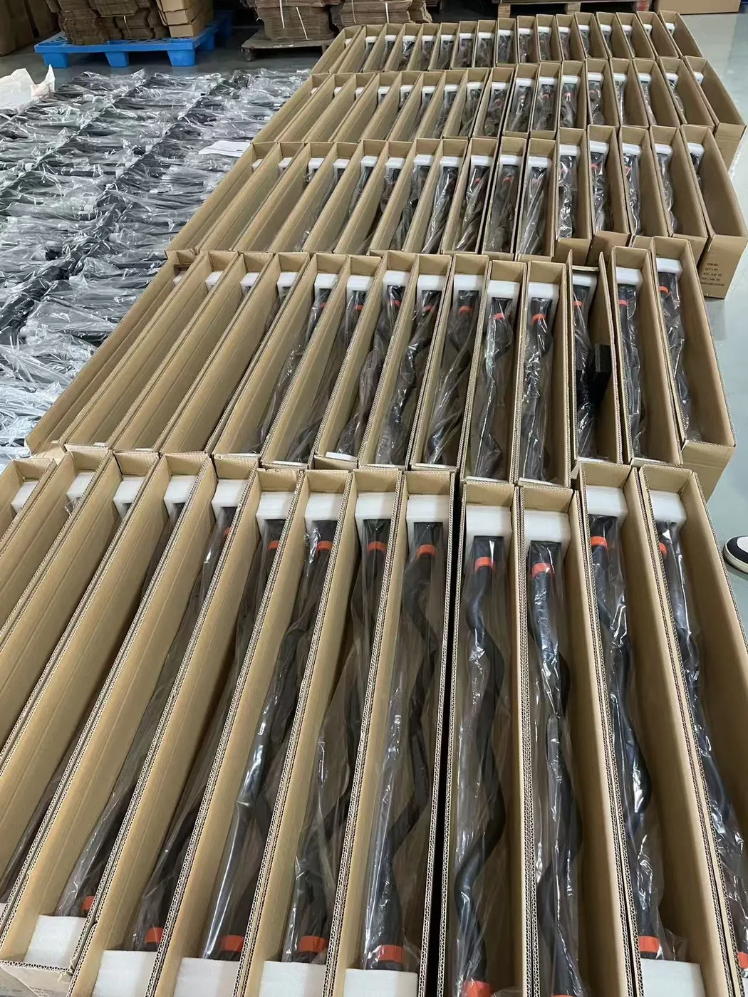 Barbell converter products packed in cartons