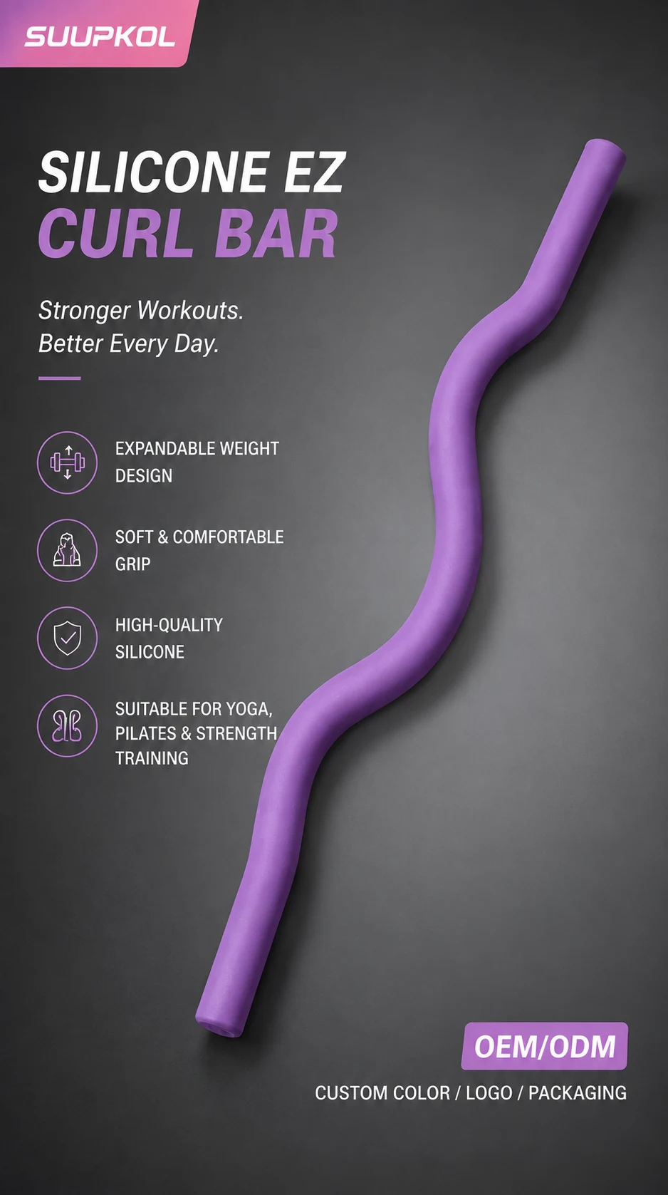 Silicone EZ Curl Bar