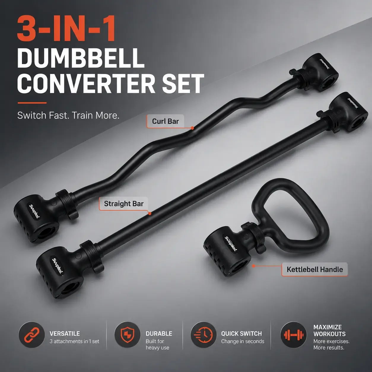 SUUPKOL modular dumbbell converter home gym system