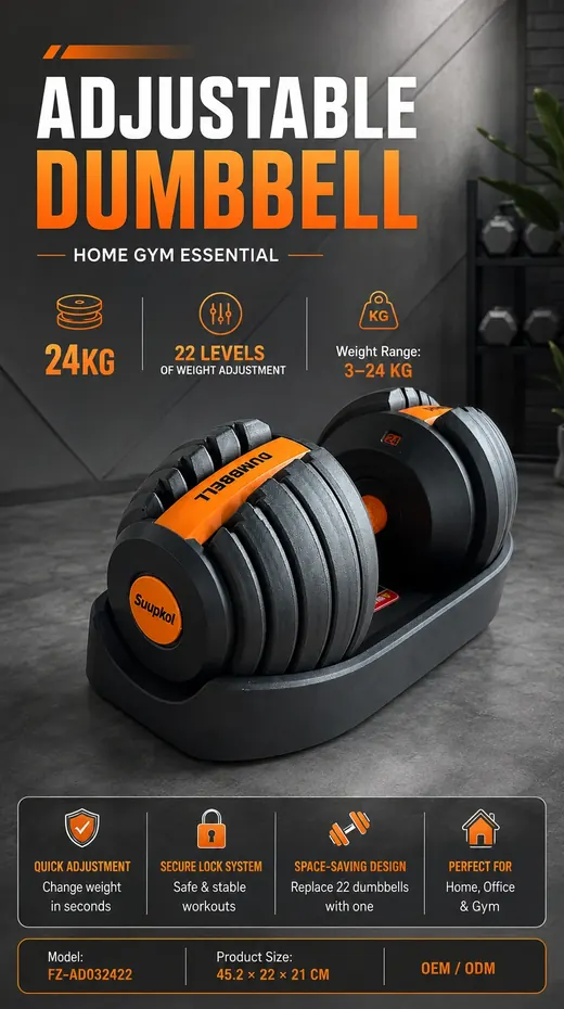 24KG Adjustable Dumbbell