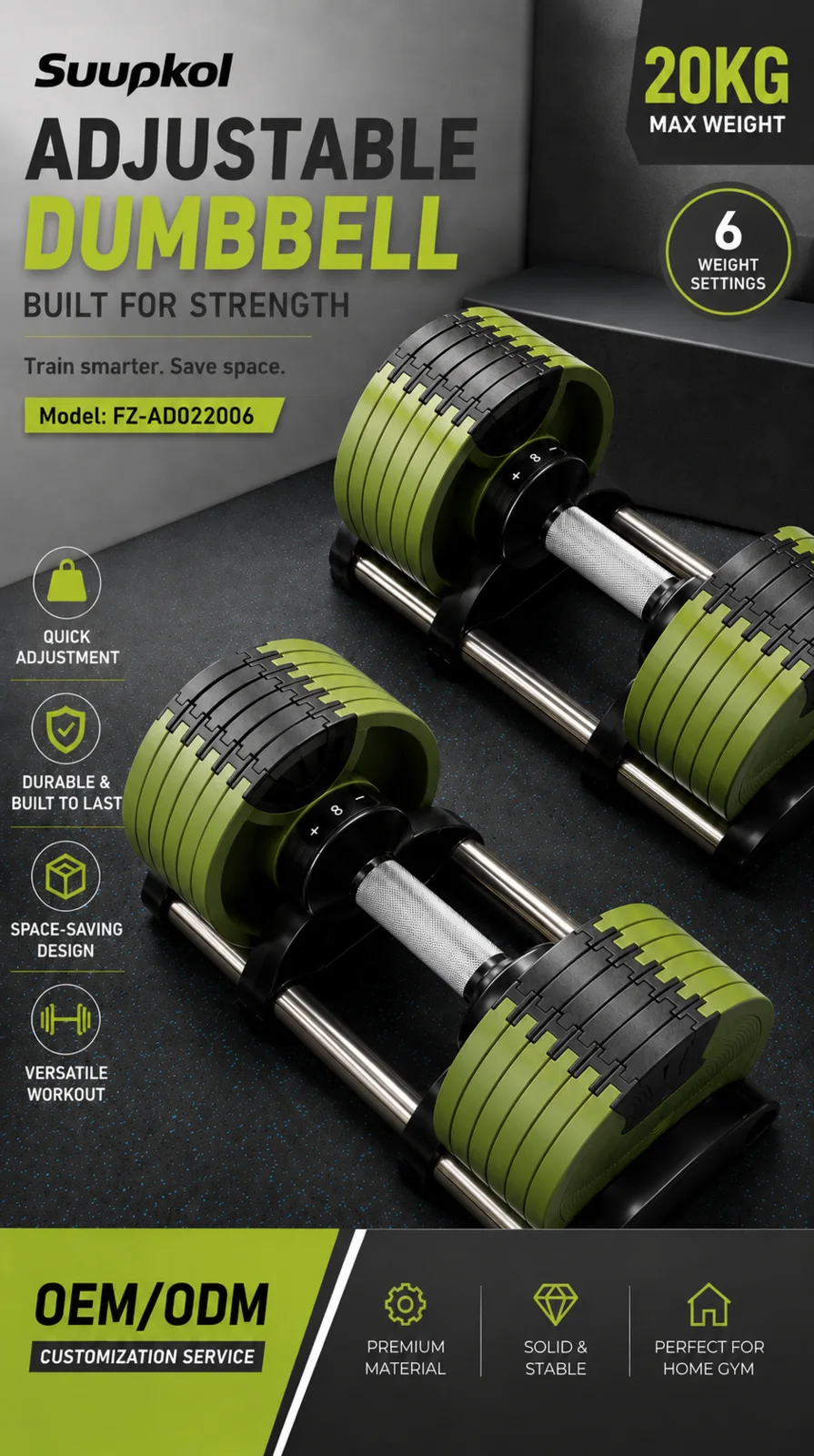 20KG Adjustable Dumbbell