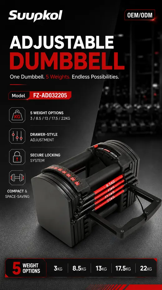 22KG Adjustable Dumbbell FZ-AD032205